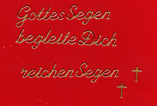 Sticker - Gottes Segen - gold - 482