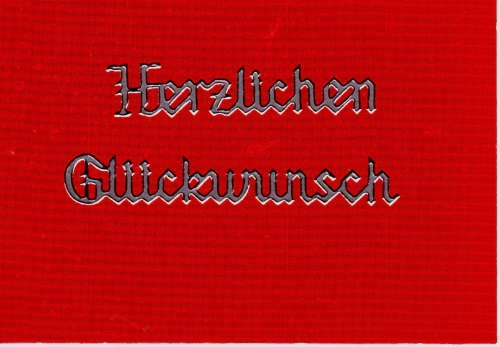 Sticker - Herzlichen Glckwunsch - silber - 432