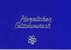 Sticker - Herzlichen Glckwunsch - silber - 429