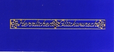 Sticker - Herzlichen Glckwunsch - gold - 431