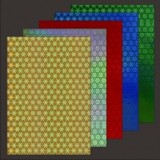 10x Hologrammkarton Starflower von LeSuh (418806)