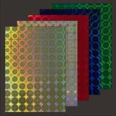10x Hologramm-Karton Squares Lone von LeSuh (418871)