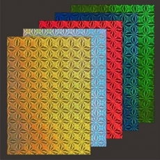 10x Hologramm-Karton Windflower von LeSuh (418876)