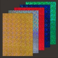 10x Hologramm-Karton Weave von LeSuh (418804)