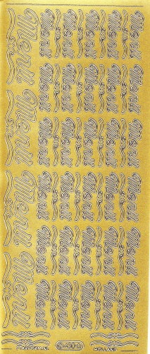 Sticker - Men - gold - 430