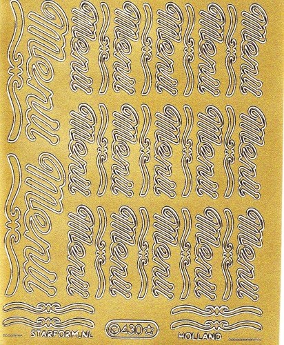 Sticker - Men - gold - 430
