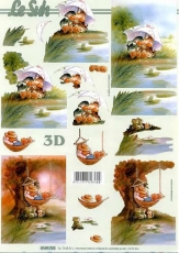 3D-Bogen Liebe Enten von LeSuh (4169723)