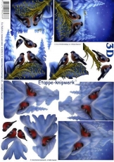 3D-Bogen Vögel im Schnee von LeSuh (4169513)