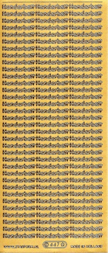 Sticker - Handarbeit - gold - 447