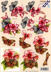 3D-Bogen Schmetterlinge von Nouvelle (8215193)