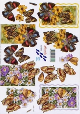 3D-Bogen Schmetterlinge von Nouvelle (8215155)