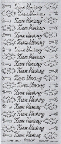 Sticker - Zum Umzug - silber - 437