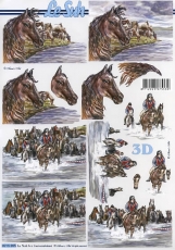 3D-Bogen Pferde im Wasser von Nouvelle (8215285)