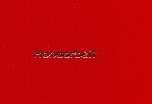 Sticker - Handarbeit - silber - 447