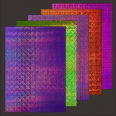 10x Hologramm-Karton Color Swatch 2von LeSuh (418858)