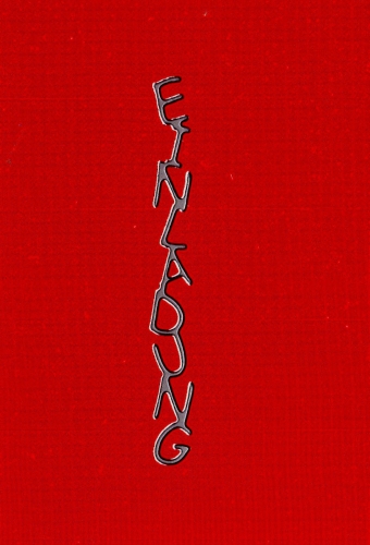 Sticker - Einladung 3 - silber - 484