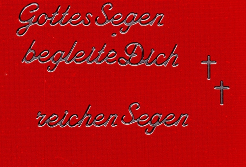 Sticker - Gottes Segen - silber - 482
