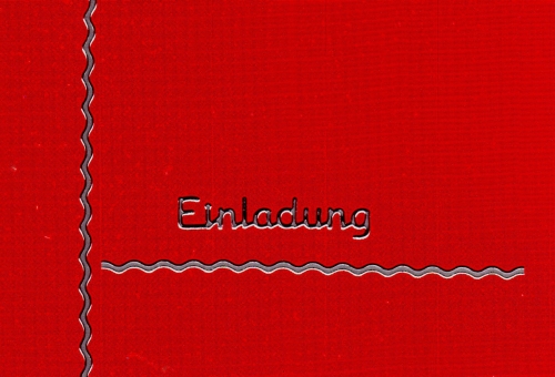 Sticker - Einladung 2 - silber - 449