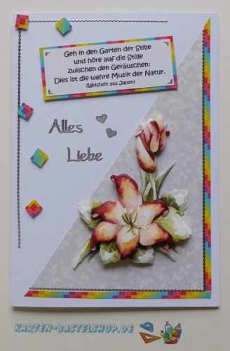 10x Bastelkarton A6 Karo-Line Ostern (KBS011) Mini-Set