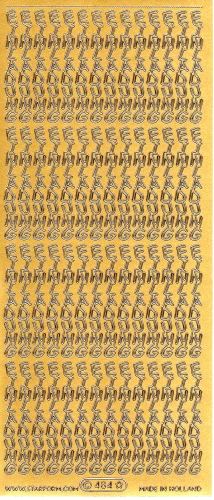 Sticker - Erster Schultag, Einschulung - gold - 485