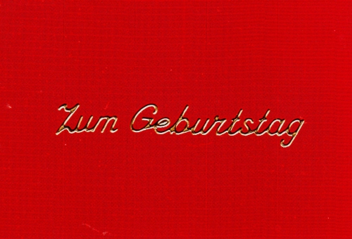 Sticker - Zum Geburtstag 3 - gold - 489