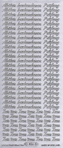 Sticker - Bestandenes Abitur/ Prfung - silber - 486