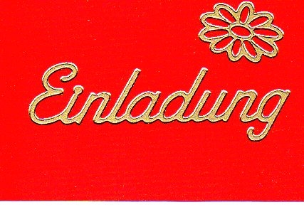 Sticker - Einladung - gold - 495