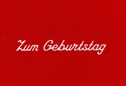 Sticker - Zum Geburtstag 3 - wei - 489