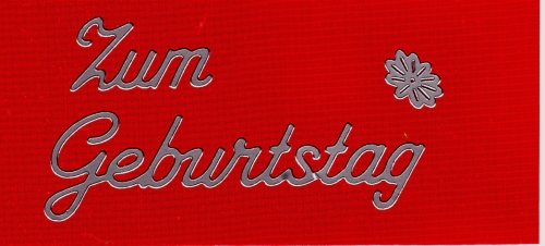 Sticker - Zum Geburtstag 4 - silber - 4400