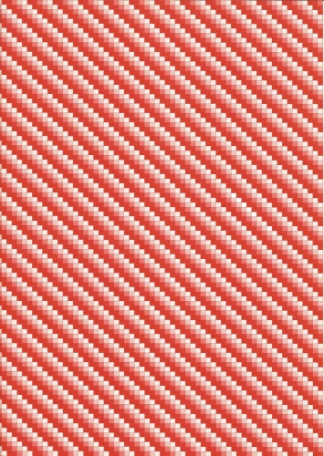10x Bastelkarton A6 Karo-Line Rot (KBS013) Mini-Set