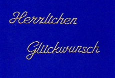 Sticker - Herzlichen Glckwunsch - gold - 4402