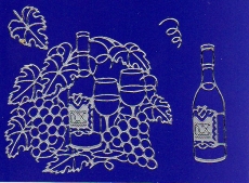 Sticker - Wein - silber - 1066