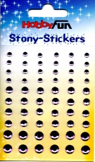 Stony-Stickers Acrylsteine rund, lila, in 3 Gren von Hobby Fun (3451751)
