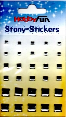 Stony-Stickers Acrylsteine quadratisch, kristall in 3Grenvon Hobby Fun (3451754)