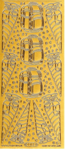 Sticker - Schultten und Taschen - gold - 103