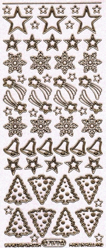 Transparent-Glitter-Sticker-Weihnachtsmotive -gold-7070