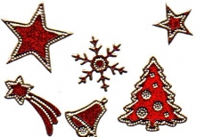 Glitter-Sticker -Weihnachtsmotive -rot-gold-7070