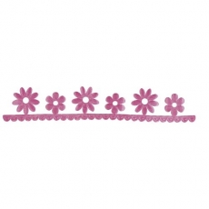 Dekoband - Blumenborte -pink von Rayher (55599264)