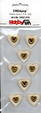 CreaPop-Sticker-Herzen Gold von HobbyFun (3453019)