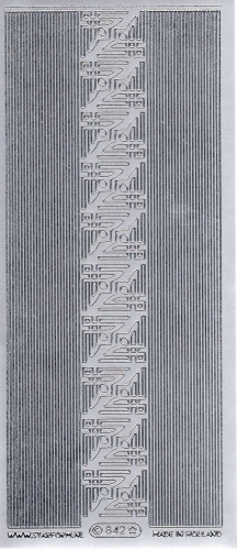 Sticker - Rand & Ecken 1 - silber - 842