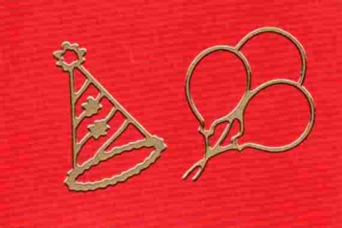 Sticker - Clown - gold - 901