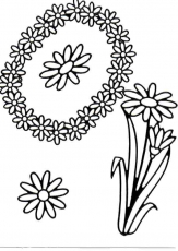 Sticker - Blumen - schwarz - 1031