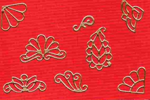 Sticker - Kleine Ornamente - gold - 1022
