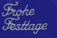 Sticker - Frohe Festtage - silber - 464