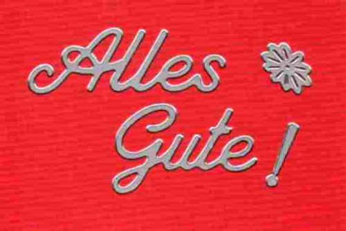 Sticker - Alles Gute - silber - 4404