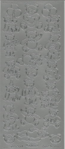 Sticker - Bren - silber - 805