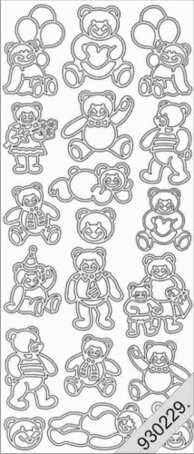 Sticker - Bren - silber - 805