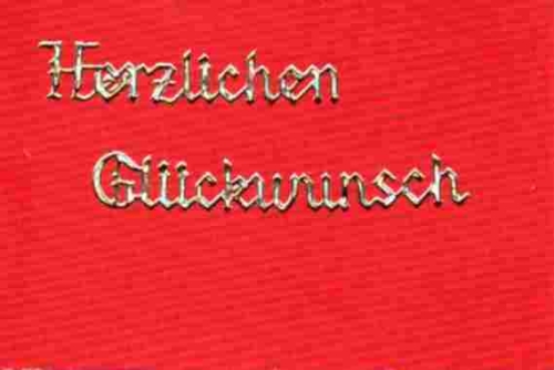 Sticker - Holografisch - Herzlichen Glckwunsch - silber - 432