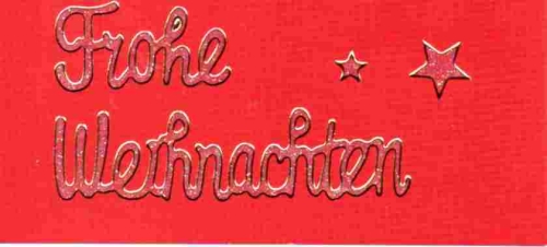 Transparent-Glitter-Sticker-Frohe Weihnachten - gold - 466