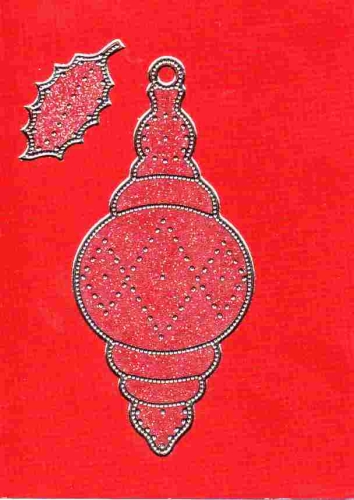 Transparent-Glitter-Sticker-Weihnachtsdeko - gold - 3218